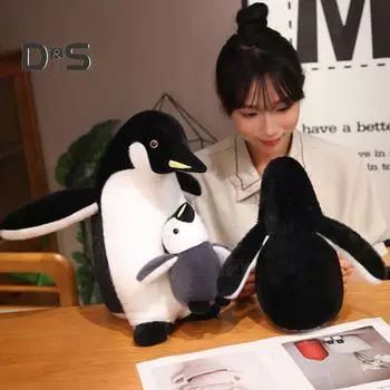 Милая плюшевая игрушка пингвин кукла для детей мягкая подушка для сна кукла пингвин украшение для вечеринки подарки на день рождения S