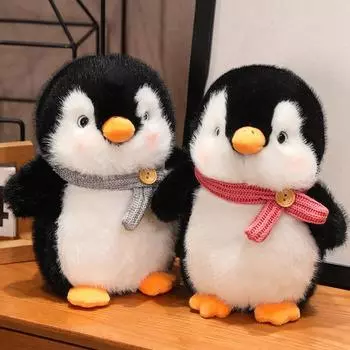 Милая плюшевая игрушка пингвин подарок на день рождения мягкая игрушка пингвин мягкая игрушка пингвин для детей украшение дома плюшевые игрушки кукла животное 25cm
