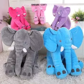Милая плюшевая игрушка-подушка для сна в виде слона