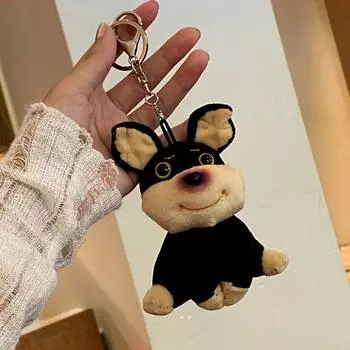 Милая плюшевая игрушка-щенок пчела брелок мультяшная собака мягкая кукла кулон автомобильный брелок рюкзак сумка Декор детский подарок