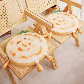 Милая плюшевая игрушка в виде китайского гамбургера, высокое качество, выражение лица, плюшевая подушка Rou Jia Mo, мягкая подушка для спальни, декор для дивана, подарок 40cm жёлтый