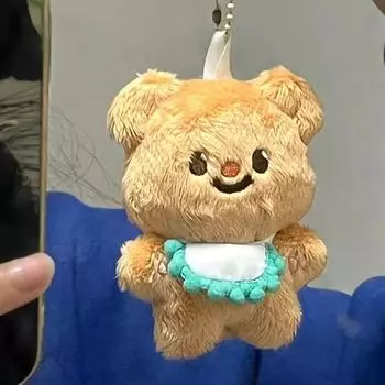Милая плюшевая игрушка в виде медведя из Таиланда, плюшевая кукла-медведь, брелок для ключей в виде мультяшной плюшевой куклы, держатель для ключей, сумка, кулон, подарок для пары