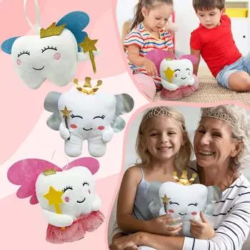 Милая плюшевая игрушка в виде зуба, креативные декоративные подарочные украшения One Size