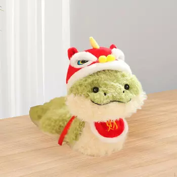 Милая плюшевая игрушка змея год мягкая кукла животное мягкие талисманы удачи игрушки для жизни