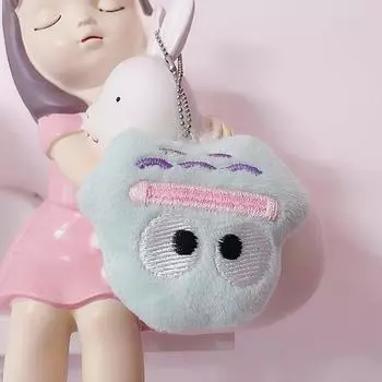 Милая плюшевая кукла Hangyodon, мультяшная рыба-клоун, мягкие куклы, брелок, держатель для ключей от машины, рюкзак, подвеска, украшение для детей, подарок