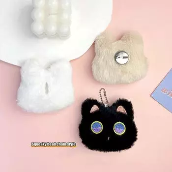 Милая плюшевая кукла, игрушка-кошка, брелок в виде мультяшного кота, мягкая кукла, игрушка, рюкзак, сумка, подвеска, автомобильные брелки для женщин, девочек, детей, подарок