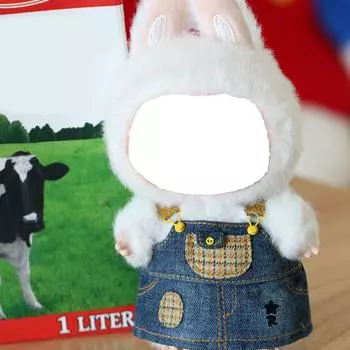 Милая плюшевая кукла игрушка подарок мультфильм детская тряпичная кукла сменная одежда, плюшевые игрушки аксессуары One Size