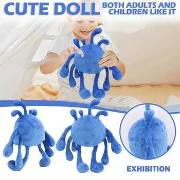 Милая плюшевая кукла игрушка подарок мультфильм детская тряпичная кукла кукла One Size синий