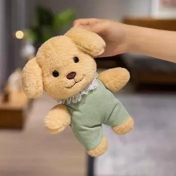 Милая плюшевая кукла, игрушка в подарок, детская тряпичная кукла в мультяшном стиле чёрный