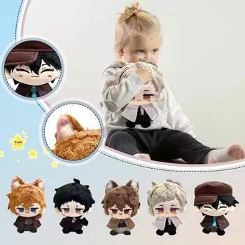 Милая плюшевая кукла, игрушка в подарок, детская тряпичная кукла в мультяшном стиле One Size