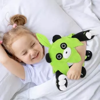 Милая плюшевая кукла, игрушка в подарок, детская тряпичная кукла в мультяшном стиле One Size зелёный