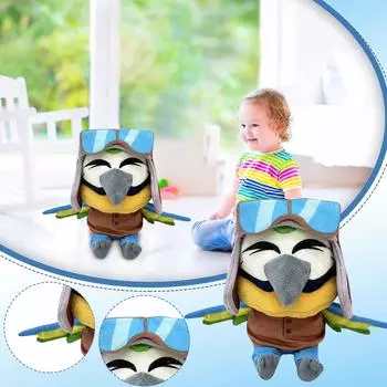 Милая плюшевая кукла, игрушка в подарок, детская тряпичная кукла в мультяшном стиле One Size синий