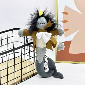 Милая плюшевая кукла, игрушка в подарок, детская тряпичная кукла в мультяшном стиле One Size чёрный