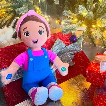 Милая плюшевая кукла, игрушка в подарок, детская тряпичная кукла в мультяшном стиле One Size