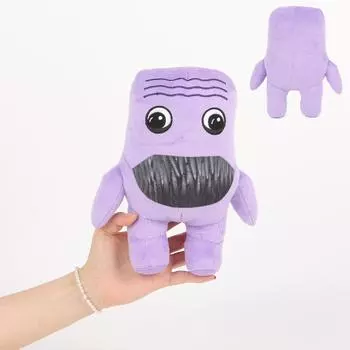 Милая плюшевая кукла, игрушка в подарок, детская тряпичная кукла в мультяшном стиле чёрный