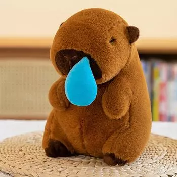 Милая плюшевая кукла, игрушка в подарок, детская тряпичная кукла в мультяшном стиле коричневый