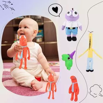 Милая плюшевая кукла, игрушка в подарок, детская тряпичная кукла в мультяшном стиле One Size