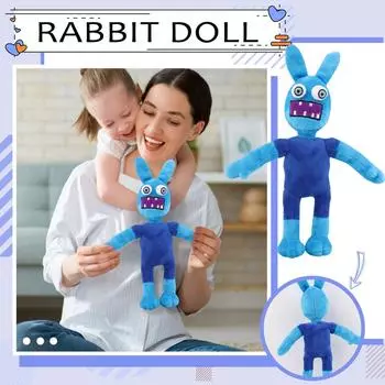 Милая плюшевая кукла, игрушка в подарок, детская тряпичная кукла в мультяшном стиле One Size синий