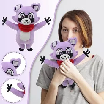 Милая плюшевая кукла, игрушка в подарок, детская тряпичная кукла в мультяшном стиле чёрный