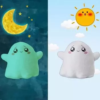 Милая плюшевая кукла, игрушка в подарок, детская тряпичная кукла в мультяшном стиле белый