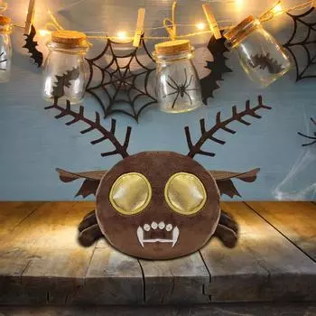 Милая плюшевая кукла, игрушка в подарок, детская тряпичная кукла в мультяшном стиле One Size чёрный