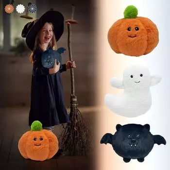 Милая плюшевая кукла, игрушка в подарок, детская тряпичная кукла в мультяшном стиле One Size чёрный