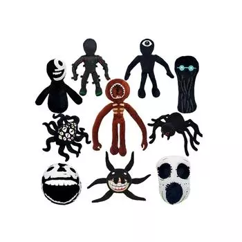 Милая плюшевая кукла, игрушка в подарок, детская тряпичная кукла в мультяшном стиле чёрный