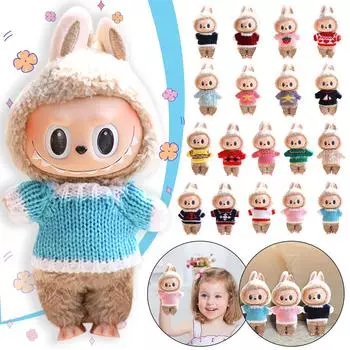 Милая плюшевая кукла, игрушка в подарок, детская тряпичная кукла в мультяшном стиле One Size