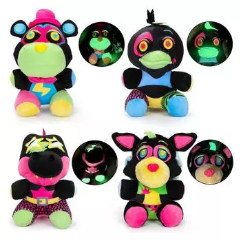 Милая плюшевая кукла, игрушка в подарок, детская тряпичная кукла в мультяшном стиле One Size чёрный