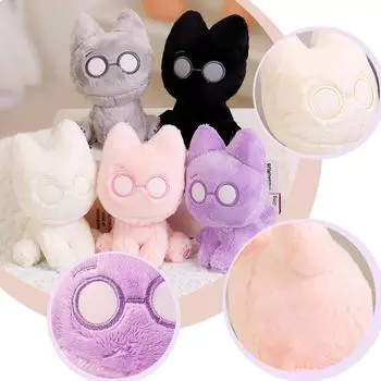 Милая плюшевая кукла, игрушка в подарок, детская тряпичная кукла в мультяшном стиле One Size серый