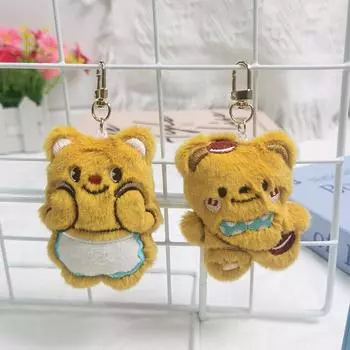 Милая плюшевая кукла-медведь, игрушки, брелок, рюкзак, подвески, украшения, аксессуары, подарки