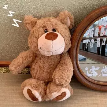 Милая плюшевая кукла-медведь, плюшевый мишка, супер мягкая кукла, успокаивающая тряпичная кукла, милый подарок на день рождения для девочки 35cm