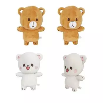 Милая плюшевая кукла Milk Bear and Mocha 22cm
