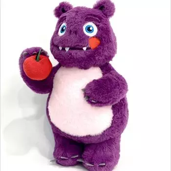 Милая плюшевая кукла-монстр с фиолетовым ртом 32cm