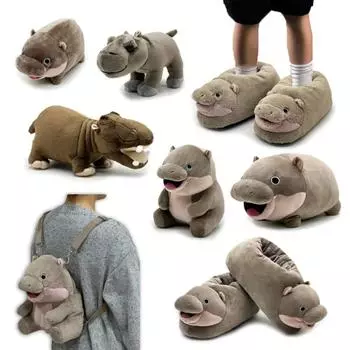 Милая плюшевая кукла Moo Deng 12/24 см, Таиланд, шорти, бегемот, мягкая подушка, коллекция, кукла-животное, игрушка для ребенка, подарок на день рождения