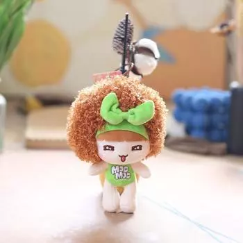 Милая плюшевая кукла-мусс, брелок для ключей, плюшевая кукла, брелок для ключей, безделушка своими руками, детские мягкие игрушки для животных, большие украшения для автомобилей темно-коричневого