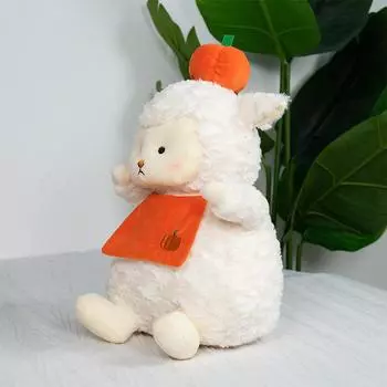 Милая плюшевая кукла-овечка из хурмы, мягкая кукла-овца, большая подушка, украшения, машина для обмена куклой 23cm