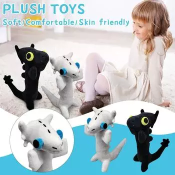 Милая плюшевая кукла, подарок для влюбленных, спящая кукла, украшение для дивана в гостиной, украшение для прикроватной тумбочки One Size чёрный