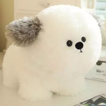 Милая плюшевая кукла пушистого пса, имитирующая шерсть, длинноволосая кошка, панда, игрушка, детская подушка для метания, подарок на День защиты детей 30cm