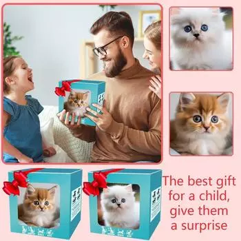 Милая плюшевая кукла-робот-кошка, подходящая в качестве подарка для детей One Size