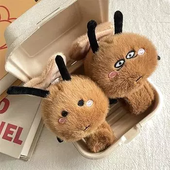 Милая плюшевая кукла-таракан, хлопающая круглая игрушка, мультяшный плюшевый браслет, мягкая игрушка-пощечина, браслет-защелка, забавное кольцо на руку, подарки на вечеринку