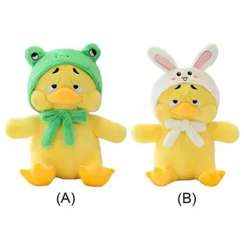 Милая плюшевая кукла-утка Kawaii Пушистая аниме-фигурка Трудолюбивая утка Раздражающая утка A