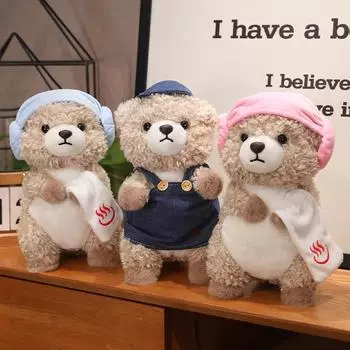 Милая плюшевая кукла-выдра, игрушки для подарком девушке на день рождения, маленькая кукла, пара кукол 30cm