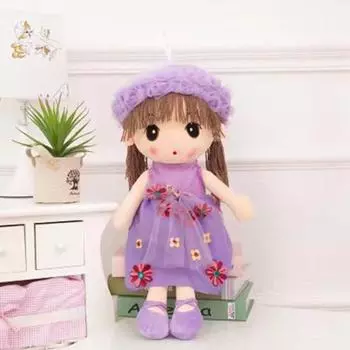 Милая плюшевая кукла Yousheng, девочка в одежде, тряпичные куклы ручной работы, мягкая спящая кукла-партнер, рождественский подарок на день рождения для детей, друзей, семьи 45cm 4