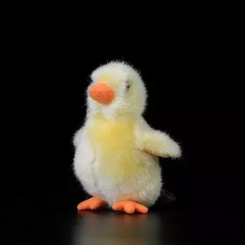 Милая плюшевая кукла желтого цыпленка, плюшевая игрушка желтого цыпленка, плюшевые игрушки для сельскохозяйственных животных 11cm