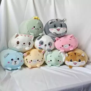 Милая плюшевая подушка для сна в виде маленького животного, хлопковая подушка для сна, длинная подушка в виде розовой свиньи 20cm140g