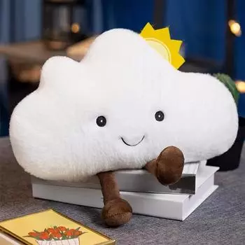 Милая плюшевая подушка серии «Небо», «Облако, Луна, Звезда, Солнце», мягкая подушка, плюшевые игрушки для детей, детская игрушка, подарок для девочки