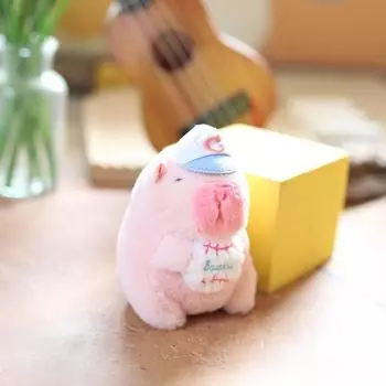 Милая плюшевая подвеска-капибала, брелок для ключей, плюшевая игрушка-капибара, кукла, брелок для автомобиля, сумка, подвеска, брелок, украшение, подарки для детей as the picture