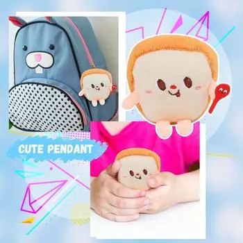 Милая плюшевая подвеска в виде еды, маленькая кукольная кукла, брелок в виде сумки с книгой о еде One Size