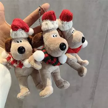 Милая плюшевая собака подвеска брелок праздничный подарок вязаная кукла сумка украшения плюшевые мягкие кавайные животные мультфильм плюшевые игрушки